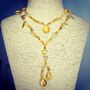 Golden Treasure Beach Charm Necklace, thumbnail 2 of 3