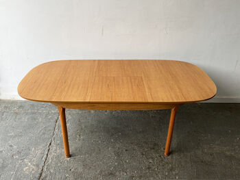 Mid Century Extending Dining Table By Schreiber, 6 of 12