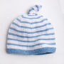 Baby Cotton Striped Hat Easy Knitting Kit, thumbnail 3 of 8