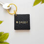 Personalised Dad Multi Photo Flip Leather Keyring, thumbnail 5 of 8