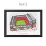 Personalised Anfield Print, Liverpool Fc, thumbnail 2 of 6