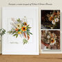 Your Wedding Bouquet Anniversary Illustrated Print, thumbnail 4 of 4