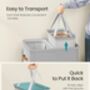 Laundry Basket Hamper With Lid Handles, thumbnail 6 of 7