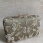 Gold Handcrafted Pearl Rectangular Clutch Bag, thumbnail 1 of 7