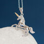 Personalised Sterling Silver And Yellow Gold Unicorn Necklace, thumbnail 1 of 10