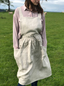 Linen Dress Apron | Studio Maker’s Pinafore, 9 of 12