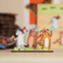 Personalised Party Animals Birthday Pop Out Card, thumbnail 3 of 5