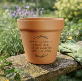 Personalised Terracotta Plant Pot, 2 of 4