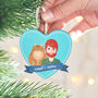 Personalised Cat And Owner Hanging Christmas Decoration, thumbnail 1 of 5