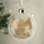 Personalised Gold Angel Glass Bauble, thumbnail 2 of 3