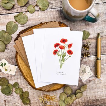 Set Of 10 Different Wildflower Notecards And Envelopes, 5 of 7