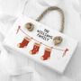 Personalised Christmas Stocking Family Sign, thumbnail 1 of 3