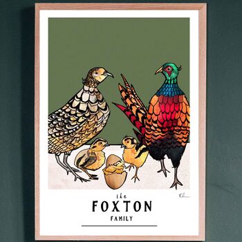 Personalised Family Of Pheasants, 3 of 4