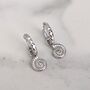 The Ammonite Earrings, Silver, thumbnail 1 of 5