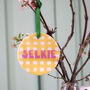 Personalised Gingham Easter Decoration, thumbnail 1 of 4