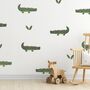 Cute Fabric Crocodile Wall Stickers, thumbnail 1 of 6
