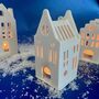 Christmas Ceramic House Tea Light Holders, thumbnail 4 of 5