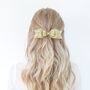 Gold Sparkle Hair Bow, thumbnail 1 of 5