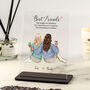 Personalised Best Friend Gift – Custom Acrylic Portrait With Friendship Quote, thumbnail 1 of 6
