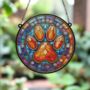 A Paw Print Stained Glass Effect Suncatcher, thumbnail 5 of 5