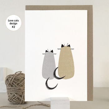 Love Cats Cards For Weddings And Anniversaries, 3 of 9