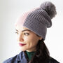 Two Tone Chenille Knit Hat, thumbnail 2 of 4