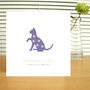 Personalised Cat Lovers Mother's Day Card, thumbnail 1 of 2