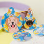 Cartoon Dog Name ID Tag Summer Solstice, thumbnail 1 of 12