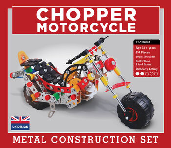 Make Your Own Chopper Motorcycle Metal Construction Set, 7 of 7