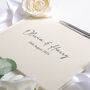 Personalised Linen Wedding Guest Book, thumbnail 4 of 9