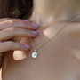 Personalised Genuine Diamond Initial Disc Necklace, thumbnail 2 of 11