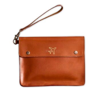 Plane Family Leather Travel Wallet, 4 of 5
