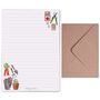 A5 Letter Writing Paper With Gardening Design, thumbnail 3 of 3