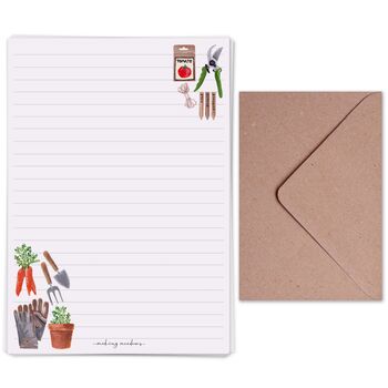 A5 Letter Writing Paper With Gardening Design, 3 of 3