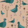 Colourful Birds And Flowers Card, thumbnail 2 of 2