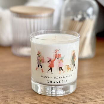 Personalised Merry Christmas Soy Candle, 3 of 7