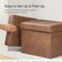 Foldable Storage Ottoman For Living Room And Bedroom, thumbnail 6 of 10