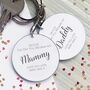 The Day You Became My Mum And Dad Keyring Set, thumbnail 1 of 2