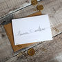 Heart Script Personalised Engagement Wedding Card, thumbnail 2 of 2