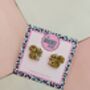 Squirrel Glitter Resin Studs / Forest Lover Gift / Cute Wildlife Accessories / Handmade Jewellery, thumbnail 3 of 5