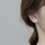 Sterling Silver Star Ear Climber Stud Earrings, thumbnail 2 of 8