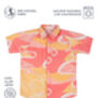 Candy Escape Printed Cotton Shirt, Pink And Yellow, thumbnail 2 of 11