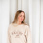 Ladies' And Kid's 'Oh Hey Vacay' Embroidered Sweatshirt Jumpers, thumbnail 3 of 9