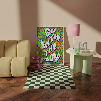 Go With The Flow Psychedelic Poster Print, 2 of 3