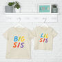 Rainbow Matching Sibling T Shirt Set, thumbnail 2 of 7