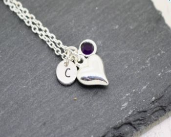 Personalised Silver Heart Necklace, 2 of 3
