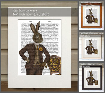The Dapper Hare, Book Print, Framed Or Unframed, 2 of 6