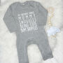 My Favourite Things Personalised Baby Rompersuit, thumbnail 1 of 6
