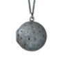 Diamond Studded Locket Necklace In Sterling Silver, thumbnail 4 of 4
