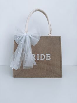 Bride Pearl Tote Bag, 6 of 7